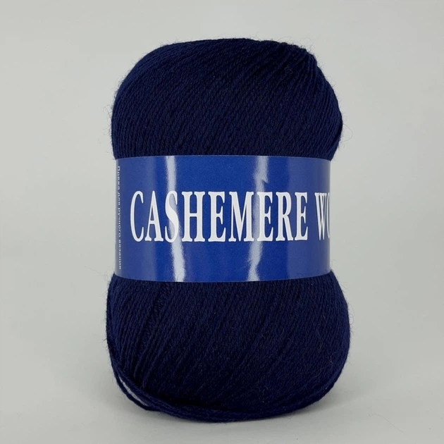 Пряжа Lana Cashemere Wool 1 008 темно-синій - зображення 2