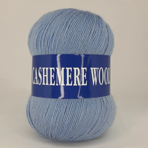 Пряжа Lana Cashemere Wool 1013 голубой - Фото 2 Пряжа Lana Cashemere Wool 1013 голубой - изображение 2