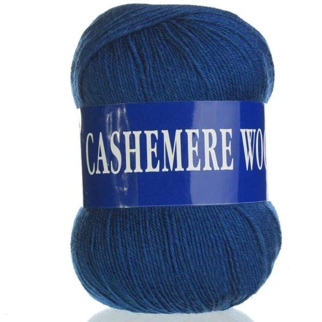 Пряжа Lana Cashemere Wool 1020 темный джинс - Фото 2 Пряжа Lana Cashemere Wool 1020 темный джинс - изображение 2
