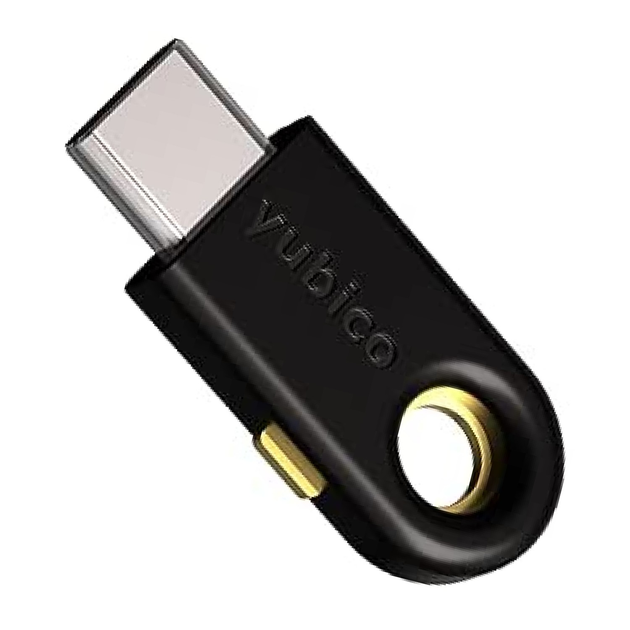 Ключ безопасности YubiKey 5C, USB-C, Yubico, Черный (Yubi5Ccircle-nai ...