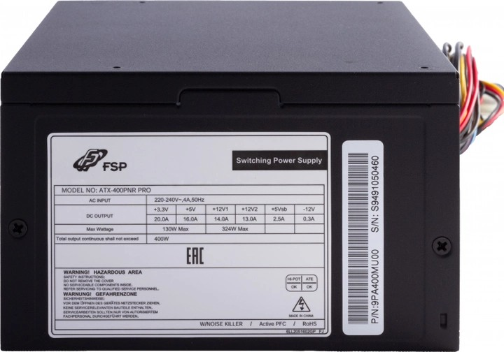 Блок живлення FSP ATX-400PNR PRO 400W - зображення 5