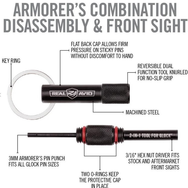 Инструмент 2 в 1 для пистолетов Glock Real Avid AVGLOCK21 - изображение 2