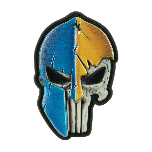 Нашивка Punisher Sparta PVC жовто-блакитний - зображення 1