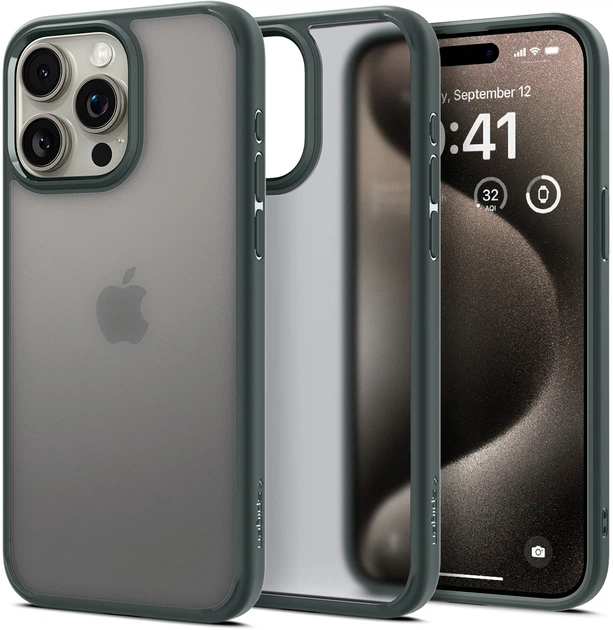 Панель Spigen Ultra Hybrid для Apple iPhone 15 Pro Frost Green (ACS06710) - зображення 2