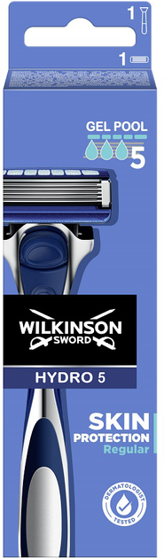 Golarka ręczna Wilkinson Hydro 5 Skin Protection Regular z wymiennymi ostrzami dla mężczyzn 1 szt (4027800979905) - obraz 1