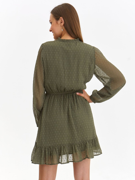 Sukienka krótka jesienna damska Top Secret SSU4483ZI 40 Zielona (5903411524682) - obraz 2