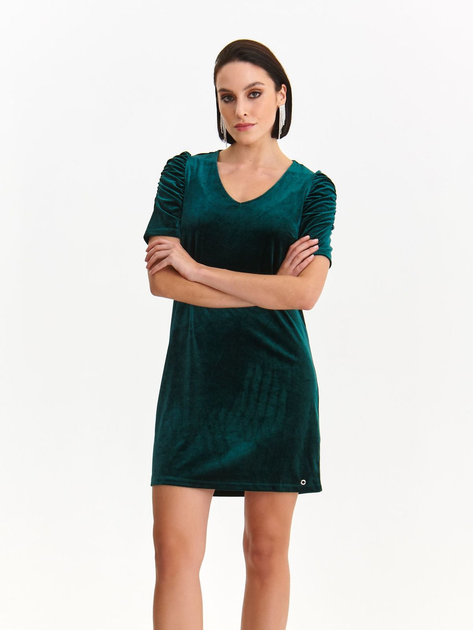 Сукня коротка осіння жіноча Top Secret SSU4527CZ 42 Темно-зелене (5903411538825) - зображення 1