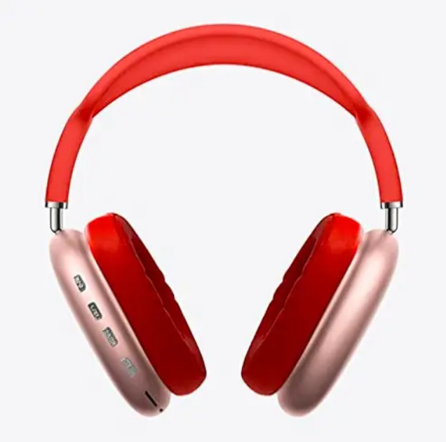 Беспроводные полноразмерные стерео Bluetooth наушники P9 Max Красные ...