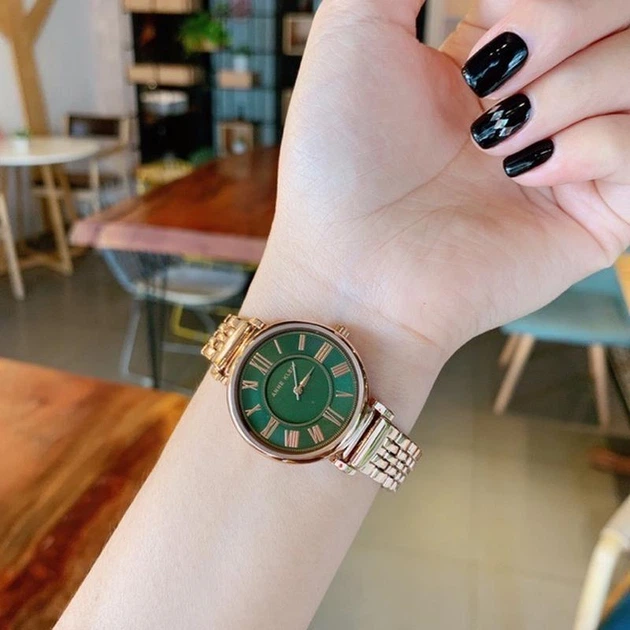 Женские наручные часы Anne Klein AK/2158GNRG Золото\Зеленый
