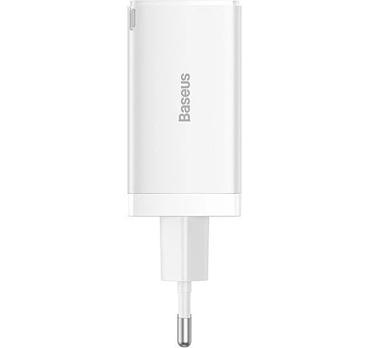 Зарядний пристрій ЗЗП Baseus GaN5 Pro 2xUSB-C + USB 65 W White з кабелем (YM1660) - зображення 4