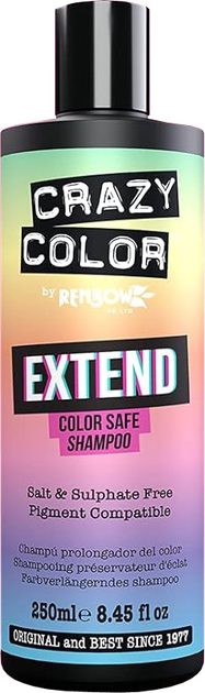Безсульфатний шампунь для фарбованого волосся Crazy Color Extend Color Safe Shampoo 250 мл від Rozetka на платформі USKIDKA Акція на Безсульфатний шампунь для фарбованого волосся Crazy Color Extend Color Safe Shampoo 250 мл від Rozetka