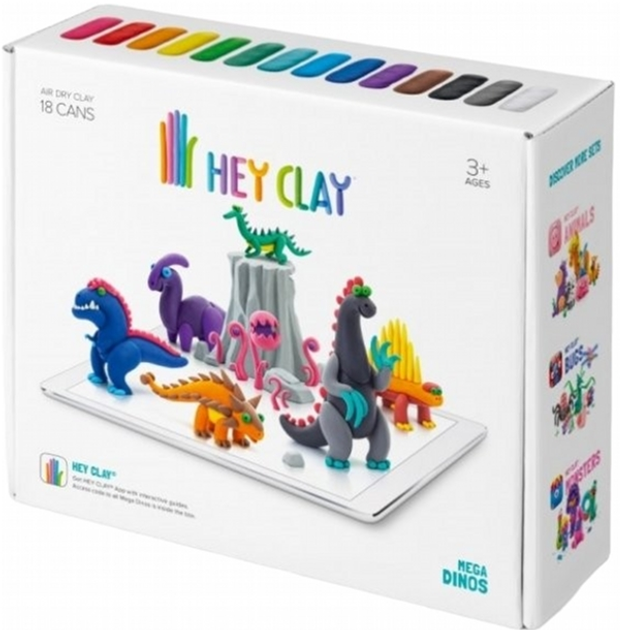 Masa plastyczna do lepienia TM Toys Hey Clay Mega Dinos (5904754602723) - obraz 2
