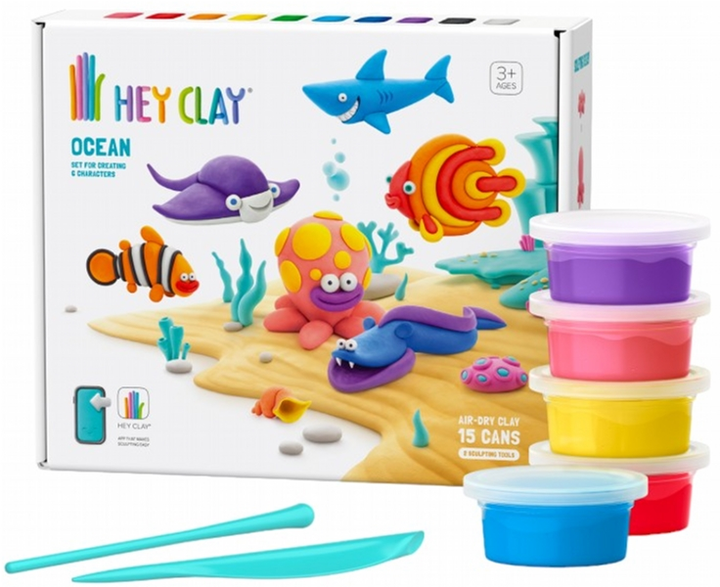 Пластична маса для ліплення TM Toys Hey Clay Океан (5904754600361) - зображення 5