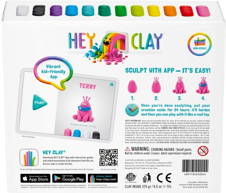 Пластичная масса для лепки TM Toys Hey Clay Чудовиська (5904754602709) - зображення 5