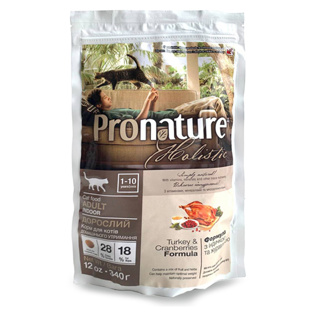Pronature Holistic Cat Turkey&Cranberries сухой холистик корм для котов ...