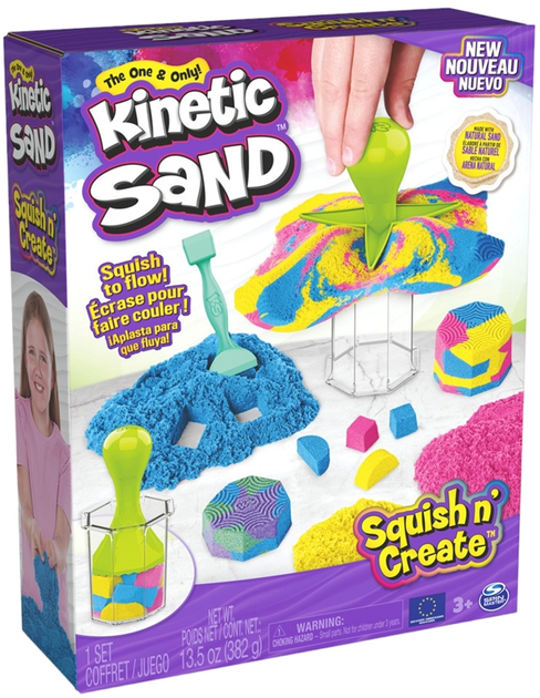 Набор кинетического песка для творчества Kinetic Sand Замок из песка, голубой (71402B)