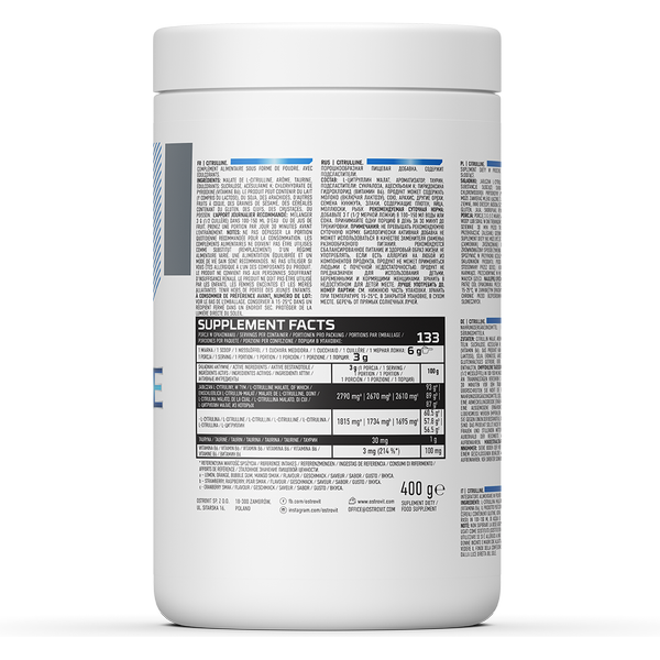 Амінокислота OstroVit CITRULLINE 400 г манго - зображення 2