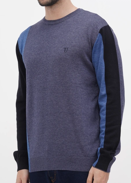 Мужские свитера Trussardi 4064 4XLр синий 4064 - 4XL - изображение 3