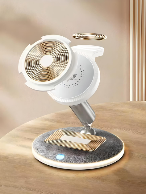 Беспроводное зарядное устройство Remax RP-W90 3в1 для iPhone, наушников AirPods, смарт-часов AppleWatch, WH - изображение 8