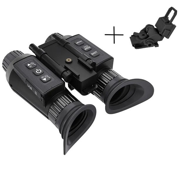 Бінокль нічного бачення NV8300 Super Light 4K HD 36MP 3D до 500м + кріплення FMA L4G24 на шолом Чорний (Kali) KL307 - зображення 1