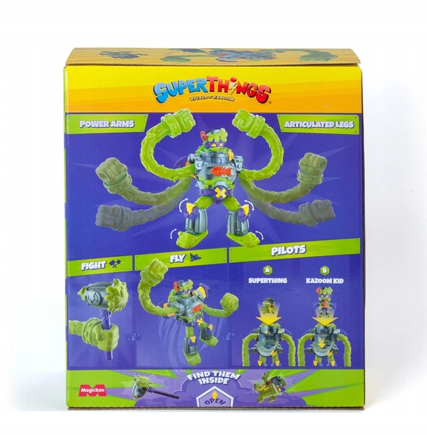Ігровий набір фігурок Super Zings Magic Box СуперБот Power ArmsTrasher Super Things (PSTSP116IN60) - изображение 2