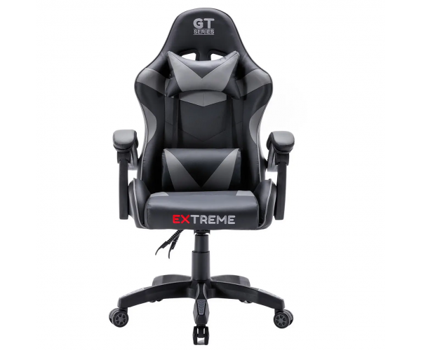 Ігрове крісло для геймерів та роботи EXTREME GT 7 Чорно сірий геймерське комп'ютерне крісло для дому для офісу - изображение 3