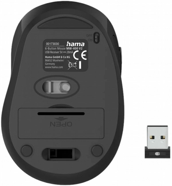 Миша Hama MW-400 V2 Wireless Green (4047443479792) - зображення 3