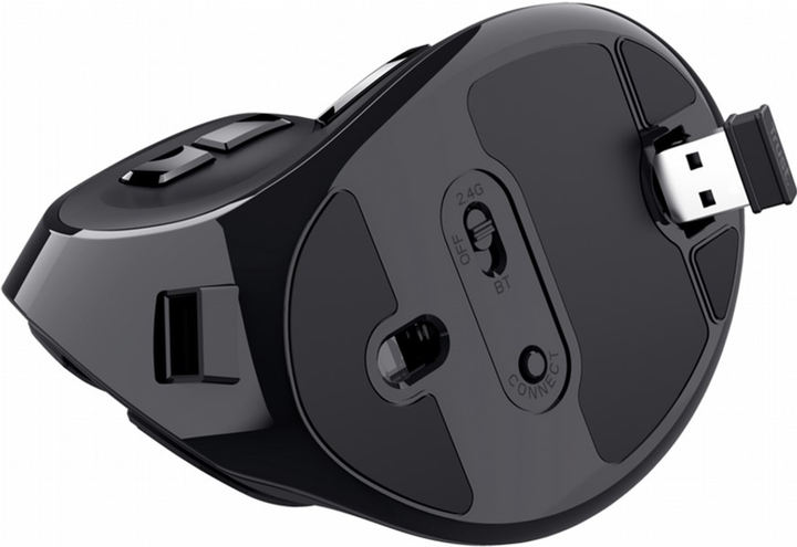Миша Trust Voxx Rechargeable Ergonomic Wireless Black (8713439237313) - зображення 7