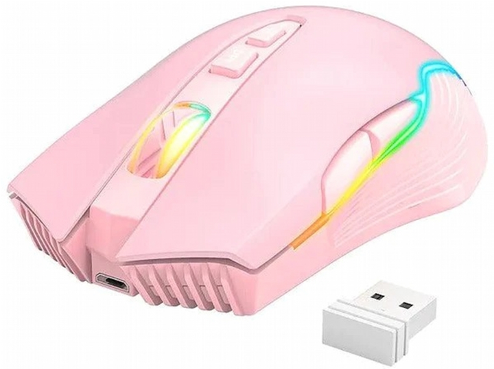 Mysz Onikuma CW905 Wireless Różowa (6972470561074) - obraz 2