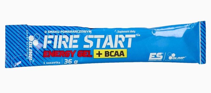 Енергетичний гель Olimp Fire Start + BCAA 36 г Апельсин (5901330060403) - зображення 1