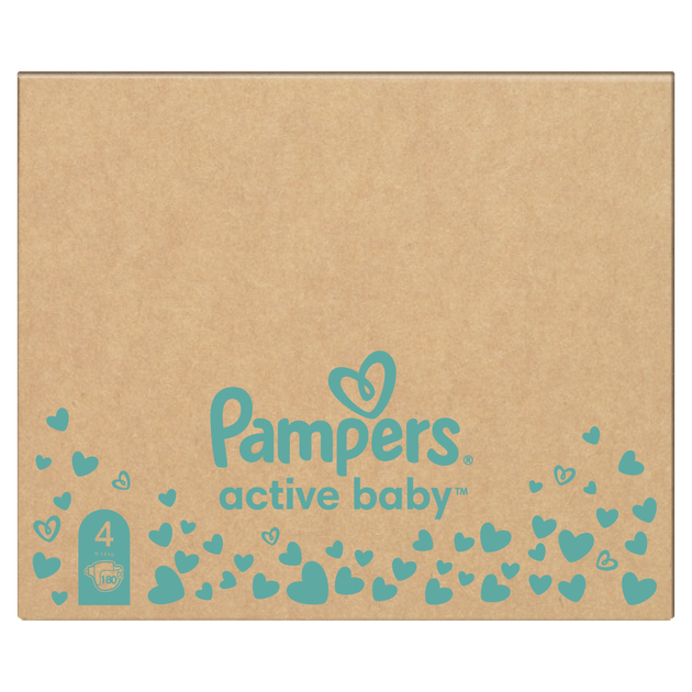 Pieluchy Pampers Active Baby Rozmiar 4 (Maxi) 9-14 kg 180 szt. (8006540032725) - obraz 8
