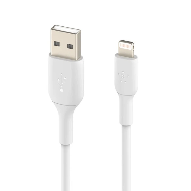 Кабель Belkin PVC USB - Lightning, 0.15 м White (CAA001BT0MWH) Білий 20340 - зображення 2