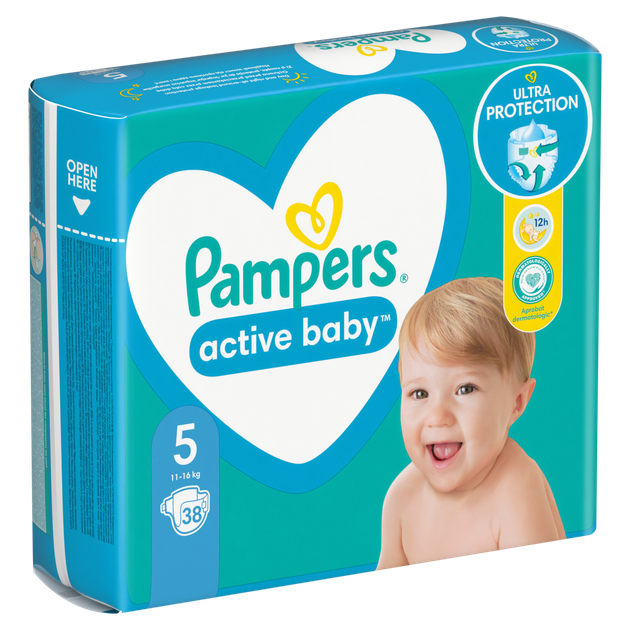 Підгузки Pampers Active Baby Розмір 5 (11-16 кг) 38 шт (8006540207796) - зображення 8