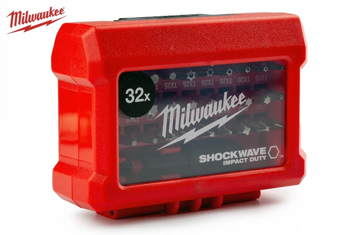 Набор ударных бит Milwaukee) SHOCKWAVE Impact Duty bit 32 шт + магнитный держатель с фискатором (4932464240) - изображение 2
