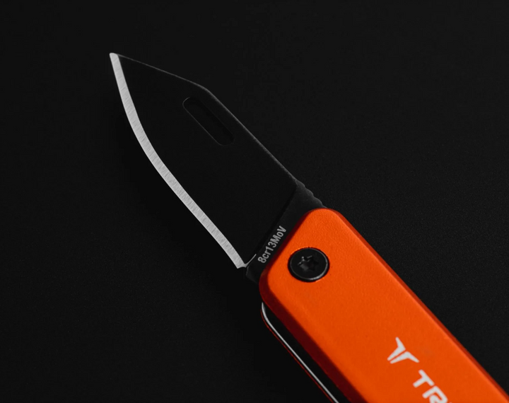 Розкладний туристичний ніж True Utility Modern Keychain Knife, Orange/Natralock (TR TU7061N) - зображення 2