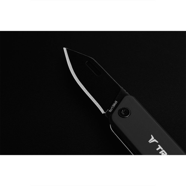 Розкладний туристичний ніж True Utility Modern Keychain Knife, Grey/Natralock (TR TU7060N) - зображення 2