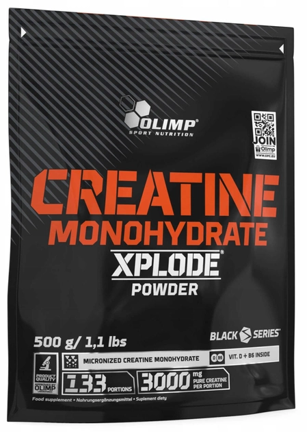 Kreatyna Olimp Xplode  Monohydrate Powder 500 g Cytryna (5901330076374) - obraz 1