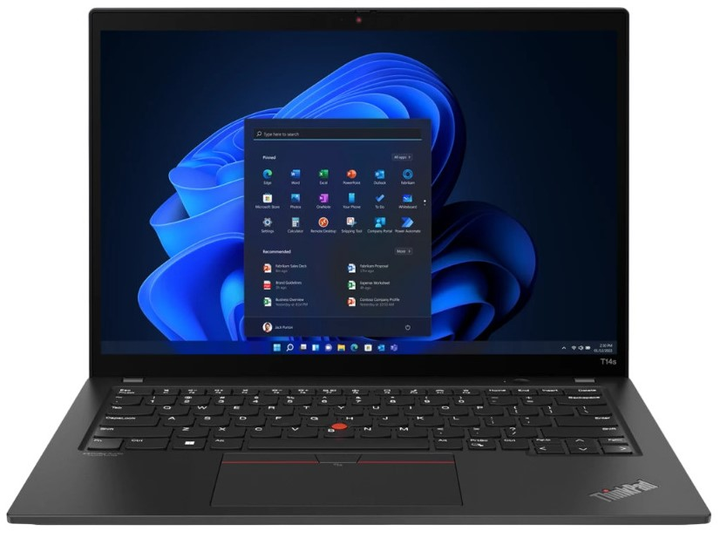 Ноутбук Lenovo ThinkPad T14s Gen 4 (21F6002NMX) Deep Black - зображення 1
