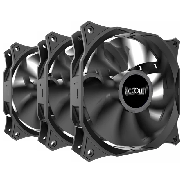 Набор вентиляторов PcCooler DN 120 BK 3 in 1 Black - изображение 4