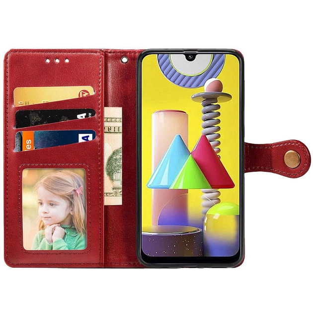Кожаный чехол-книжка GETMAN Gallant (PU) для Xiaomi Redmi Note 11 Pro 4G/5G / 12 Pro 4G Red - изображение 3
