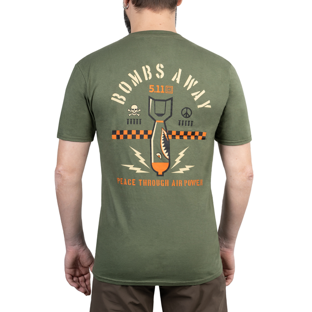 Футболка з малюнком 5.11 Tactical EMEA Bombs Away Military Green S (76282-225) - зображення 2