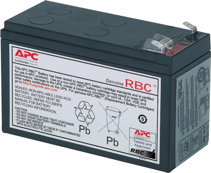 Замінний акумуляторний картридж APC Nr.2 7Аг 12В для ДБЖ APC Back-UPS (RBC2) - зображення 1