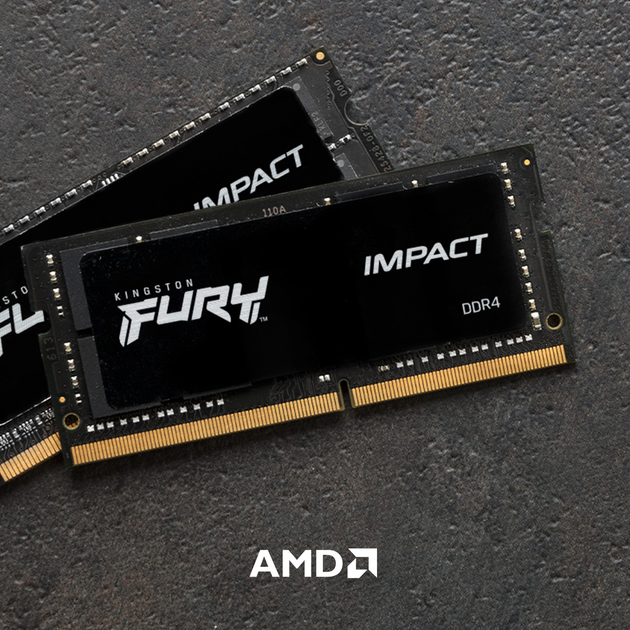 Оперативна пам'ять Kingston Fury SODIMM DDR4-3200 32768 MB PC4-25600 (Kit of 2x16384) Impact Black (KF432S20IBK2/32) - зображення 5