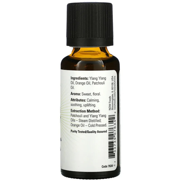 Эфирное масло для поддержания баланса NOW Foods, Essential Oils "Peace, Love & Flowers" (30 мл) - изображение 2