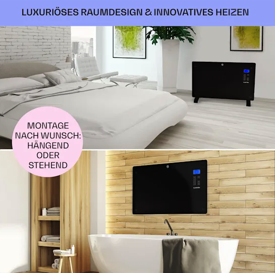 Конвектор-термостат Klarstein Norderney з таймером 2000Вт 30м² - Фото 8 Конвектор-термостат Klarstein Norderney з таймером 2000Вт 30м² - зображення 8