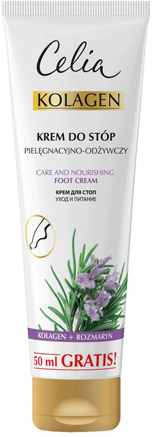 Krem do stóp Celia Kolagen z rozmarynem 125 ml (5900525054098) - obraz 1