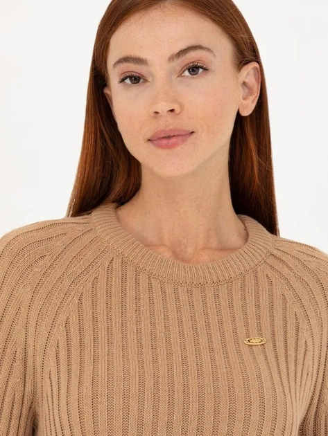 Платье миди зимнее женское U.S. Polo Assn G082SZ0TE-000-1753806 S Песочное (8683856530451) - изображение 5