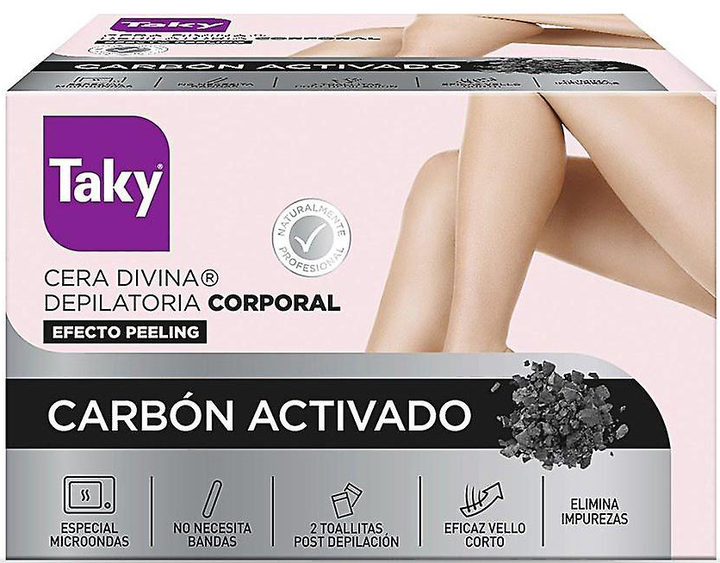 Wosk do depilacji Taky Carbon Activado Body Hair Removal Wax 300 g (8411014101799) - obraz 1
