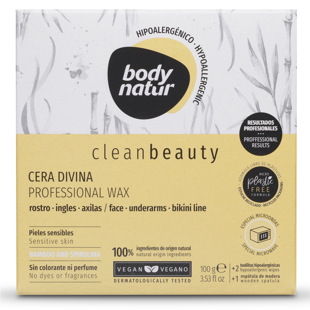 Wosk do depilacji Body Natur Clean Beauty Divine Wax 100 g (8414719407418) - obraz 1