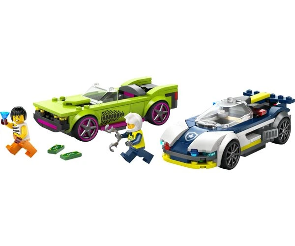 Конструктор LEGO City Погоня на поліцейській машині та маслкарі (60415) - Фото 2 Конструктор LEGO City Погоня на поліцейській машині та маслкарі (60415) - зображення 2